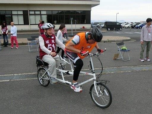 タンデム自転車写真